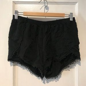 Express Flowy Black Shorts